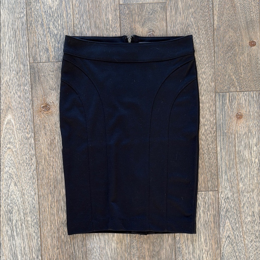 Black Pencil Skirt Back Zipper Size S